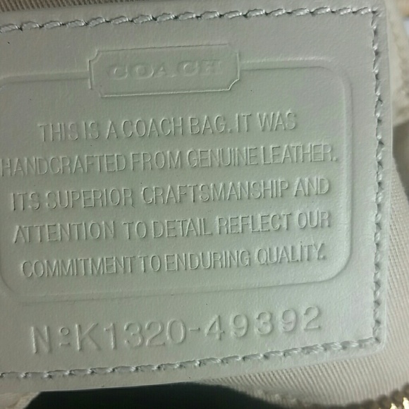 Coach bag Mini leather Satchel Tan Saffiano - Picture 7 of 8